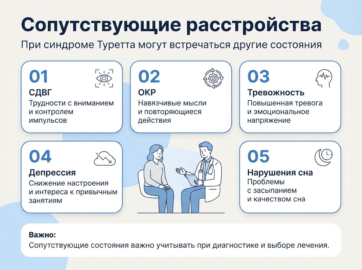 Лечение синдрома Туретта в Дивноморском инфографика