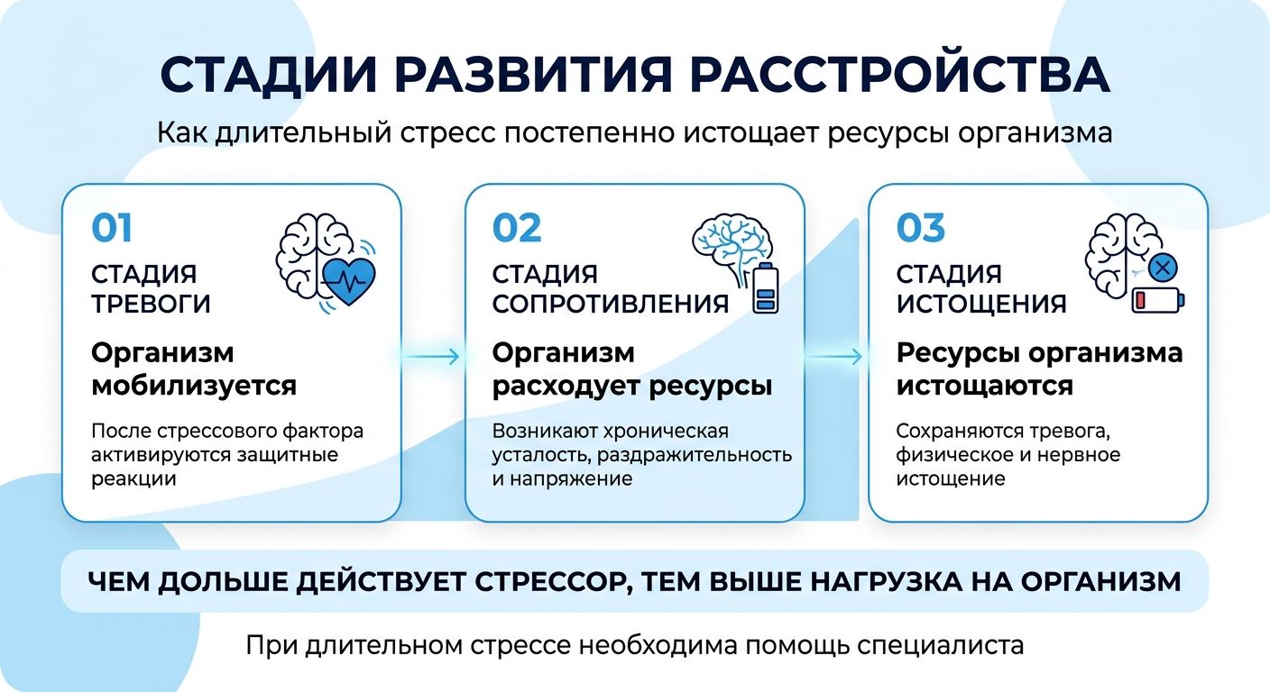 Лечение стресса в Дивноморском инфографика